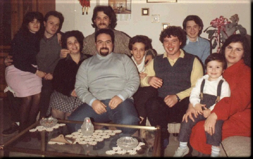 TERNI 1984 - dalla zia Rosetta con Morena, Sergio, Piero, Franca, Paride, Adriano, Luciano, Pina e Fausto