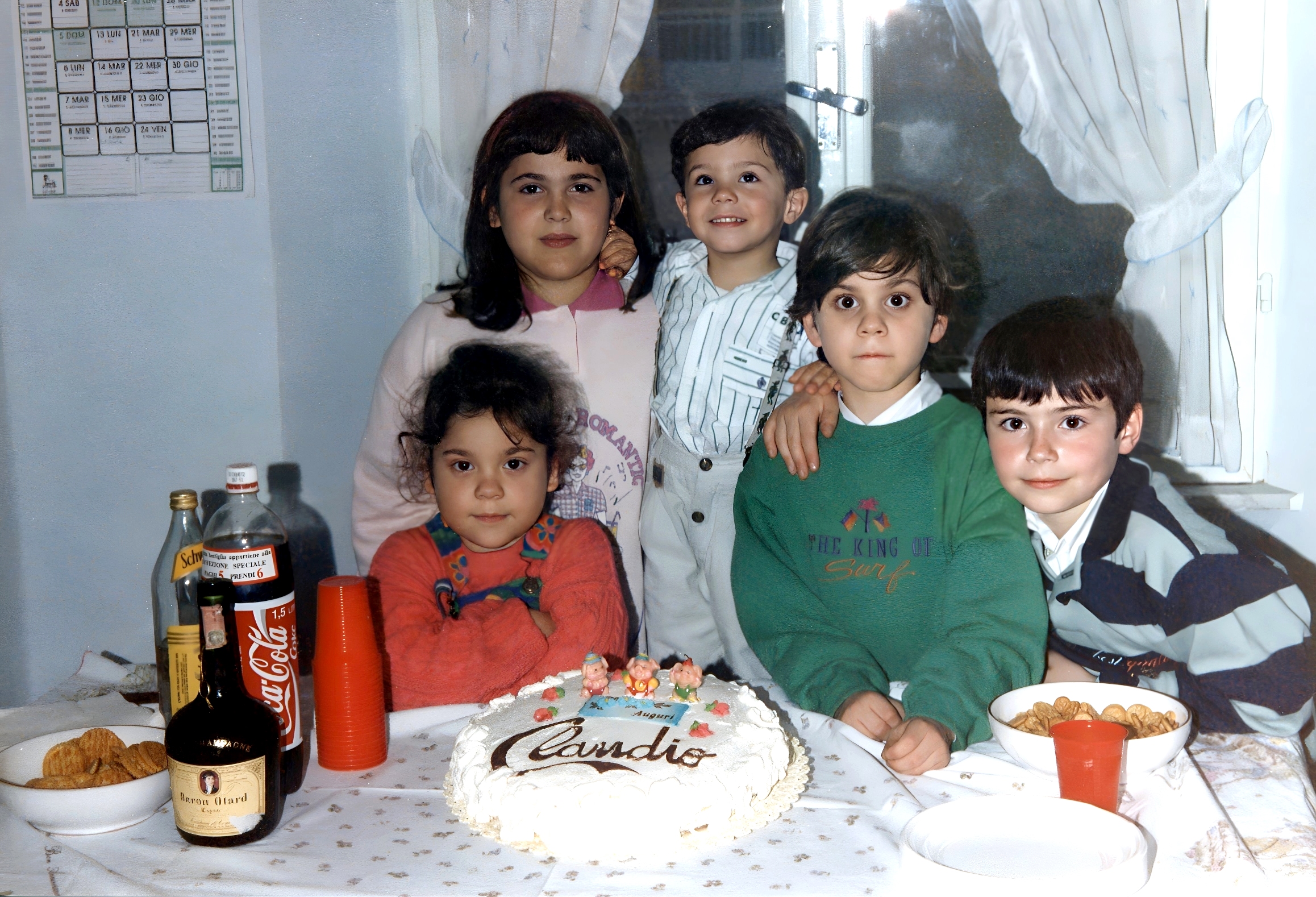  25 aprile 1992  - Sabaudia (LT) - C.so V.Emanuele III,69: D'Amario Alessandra, Barricelli Valeria, Roggio Claudio, D'Amario Alessio e Roggio Fausto. 