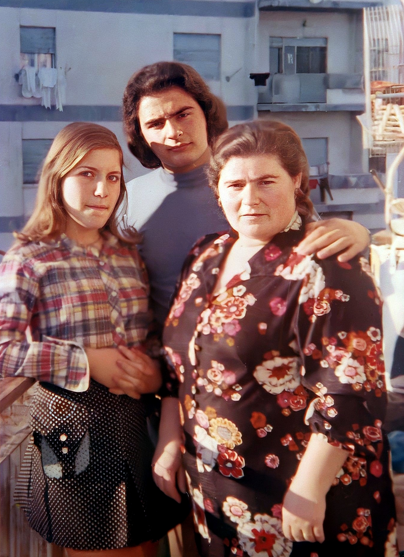 1973 Catania - Autoreparto: Roggio Linda, Roggio Paride e Schiavone Elena