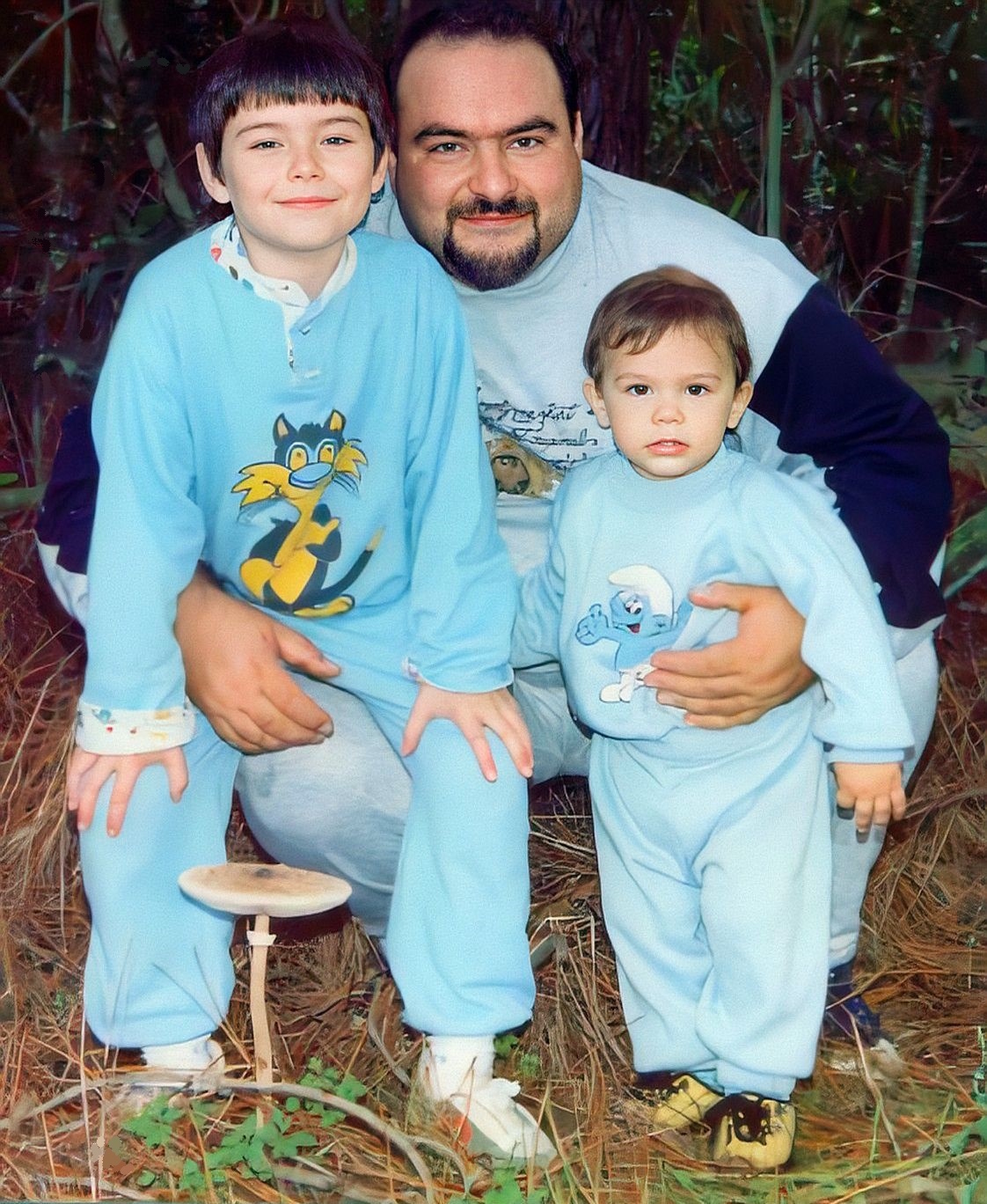 1990 - Sabaudia (LT) : Roggio Fausto, Roggio Paride e Roggio Claudio.