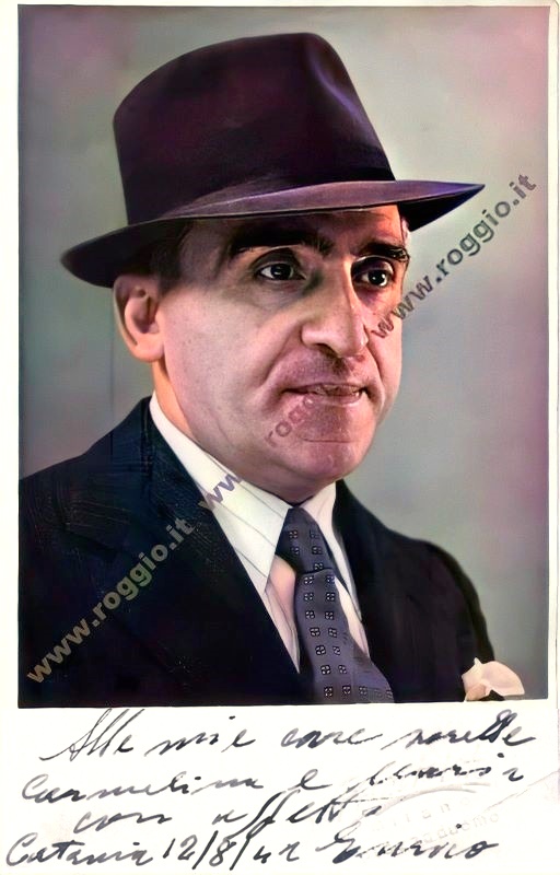 12 agosto 1942 - Catania: Roggio Enrico baritono 