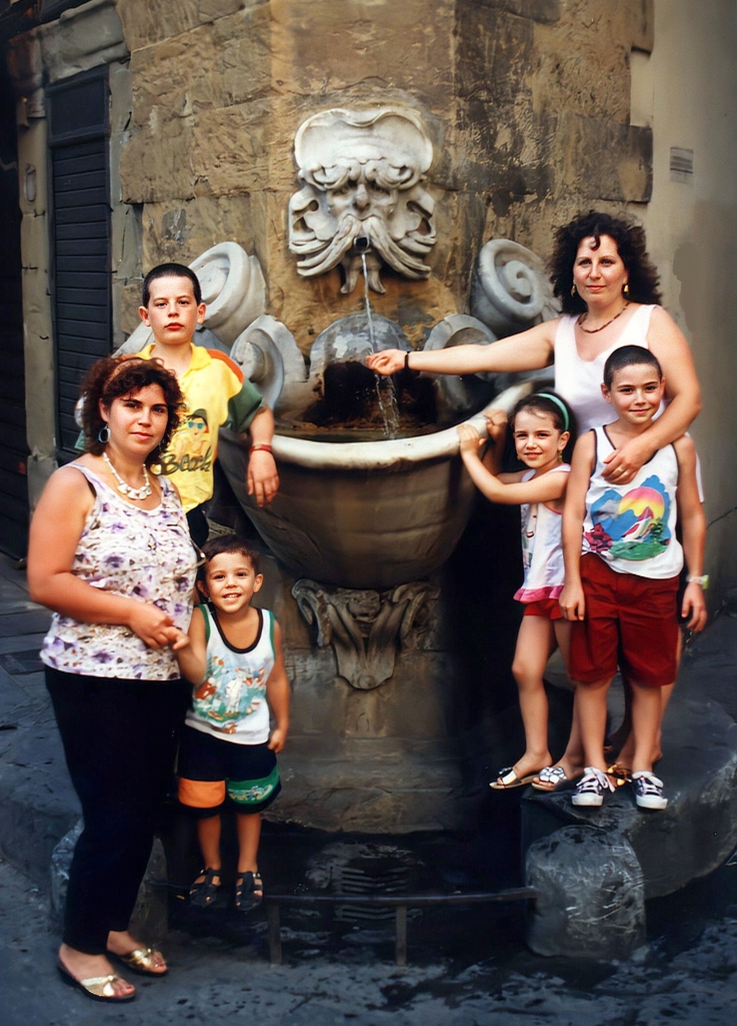 FIRENZE 1991 - Antonio, Pina, Claudio, Nunzia, Tania e Fausto