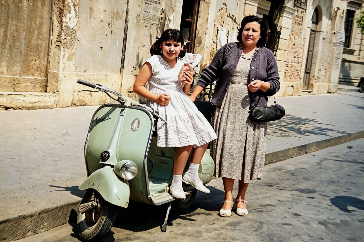 1956 (circa) Siracusa: Schiavone Franca e Scavone Lucia. 