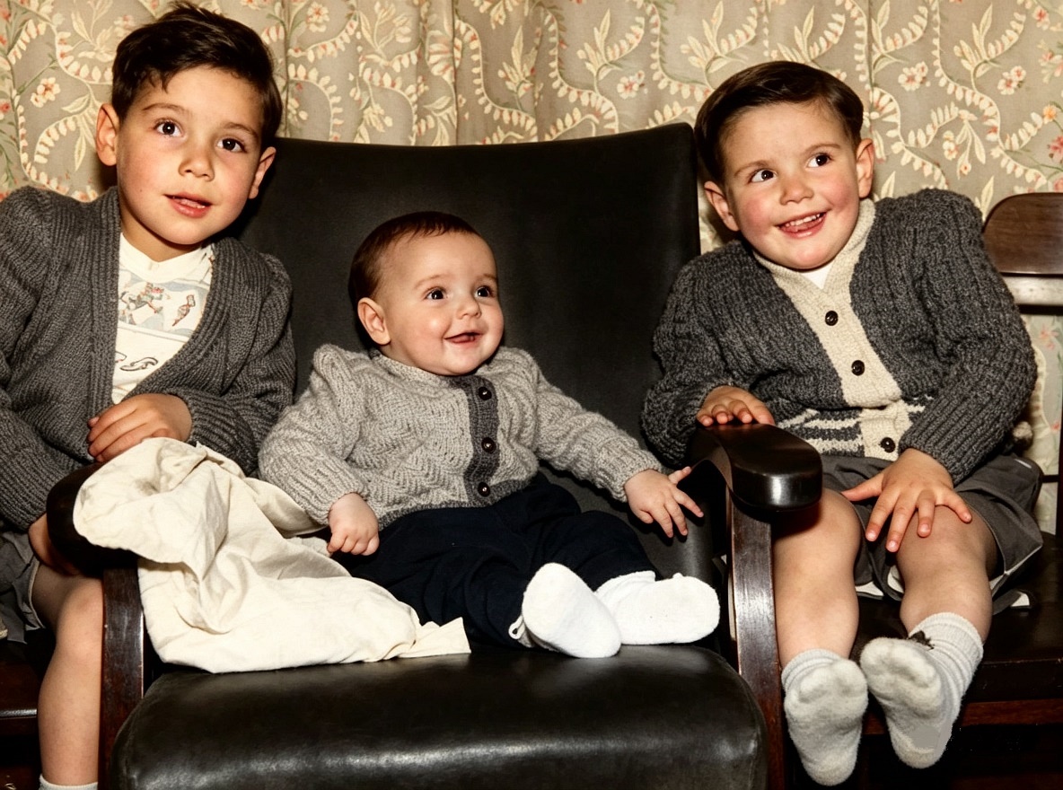 Maggio 1959 - Leeds (UK): Orlandini Giuseppe, Orlandini Marcello e Orlandini Federico  