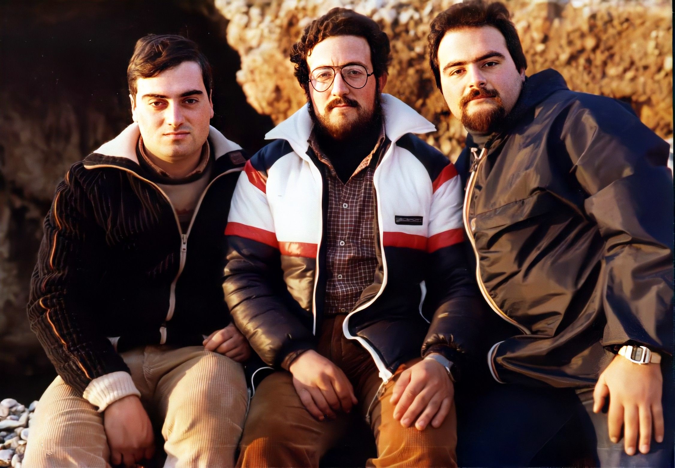 198? Grotta delle capre - S.Felice Circeo (LT): Arena Marcello, Roncella Elio e Roggio Paride.