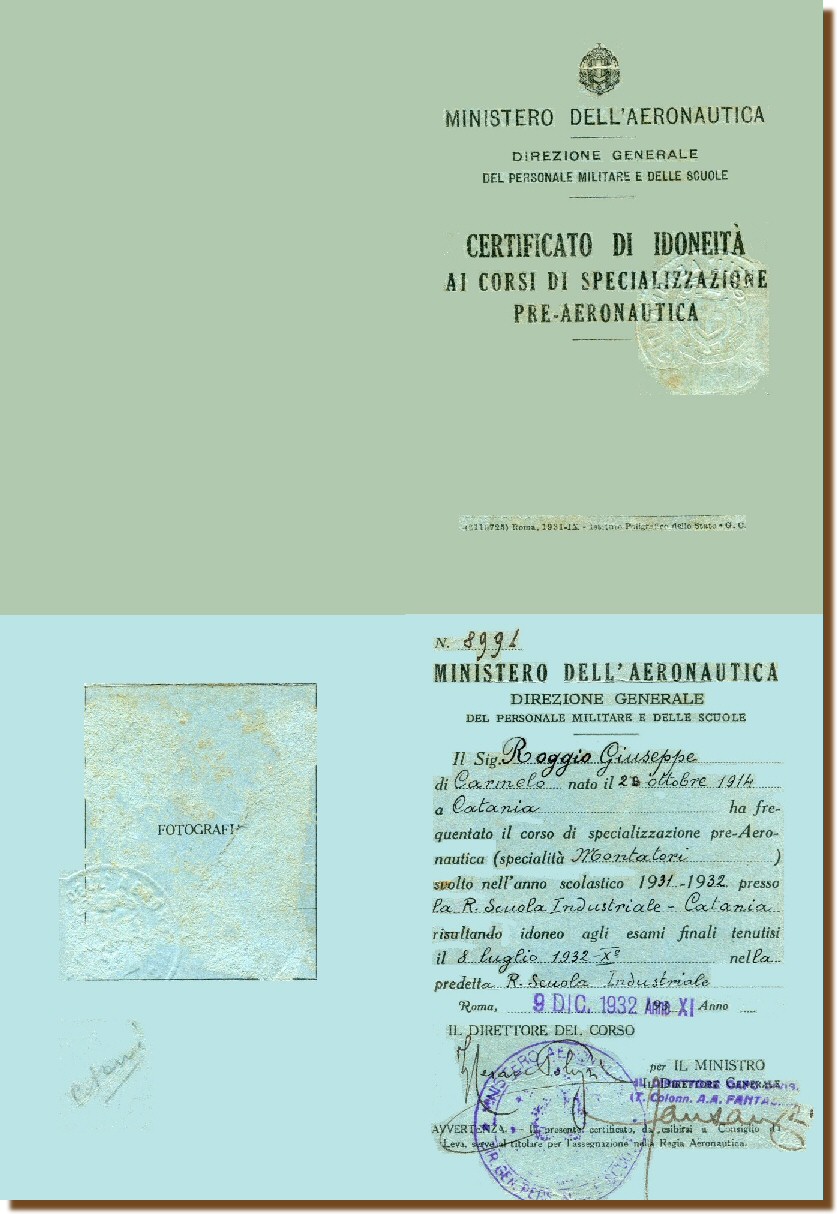Certificato di Idoneit� - Roggio Giuseppe 