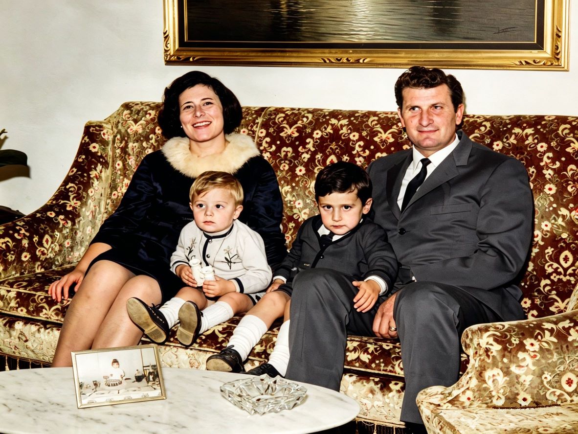 06 Novembre 1966 - Siracusa: Schiavone Gabriella, Maieli Carmine, Maieli Massimo e Maieli Umberto. 