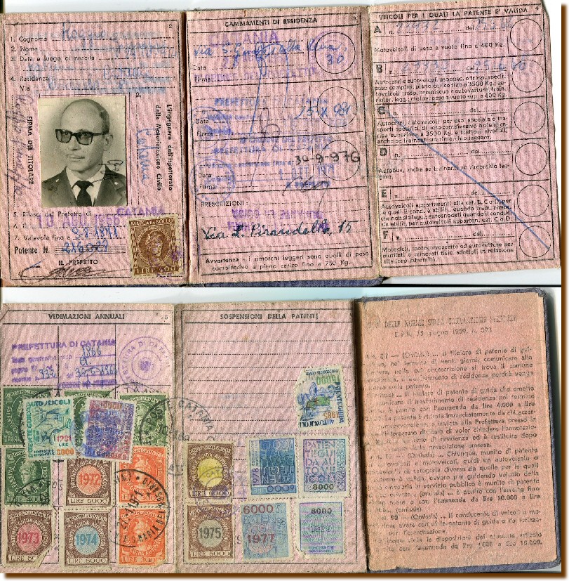 PATENTE DI GUIDA - Roggio Giuseppe 10 agosto 1966 