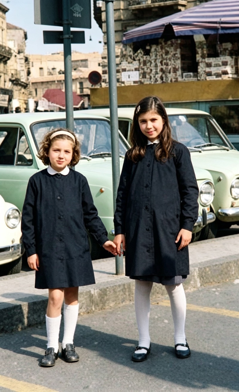 1969- Catania - P.zza Stesicoro:  Romano Marcello, Orlandini Pina e Romano Enza. 