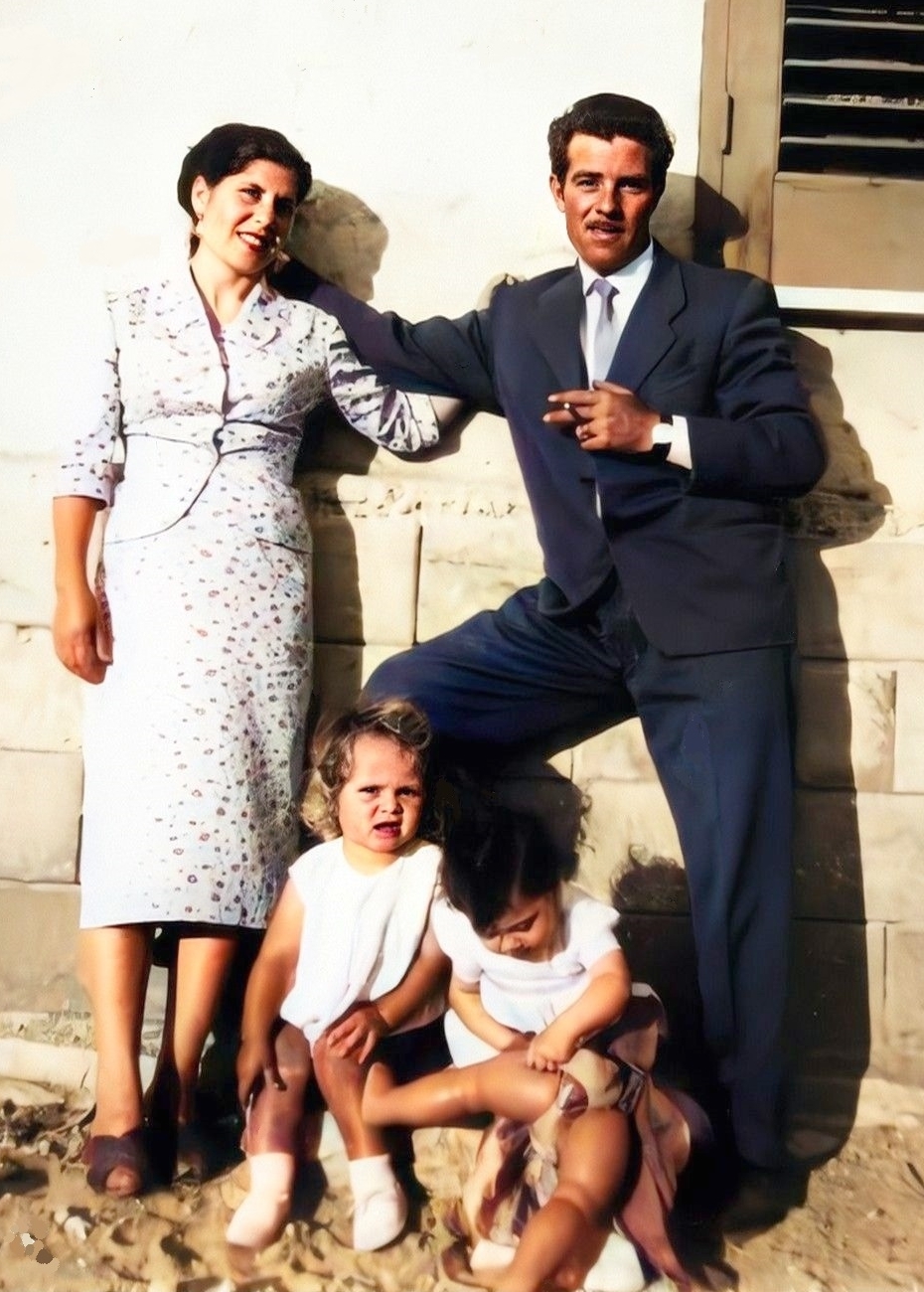 1958 Trapani: Romano Rosa, Orlandini Salvatore, Catalano Piero e Orlandini Pina.