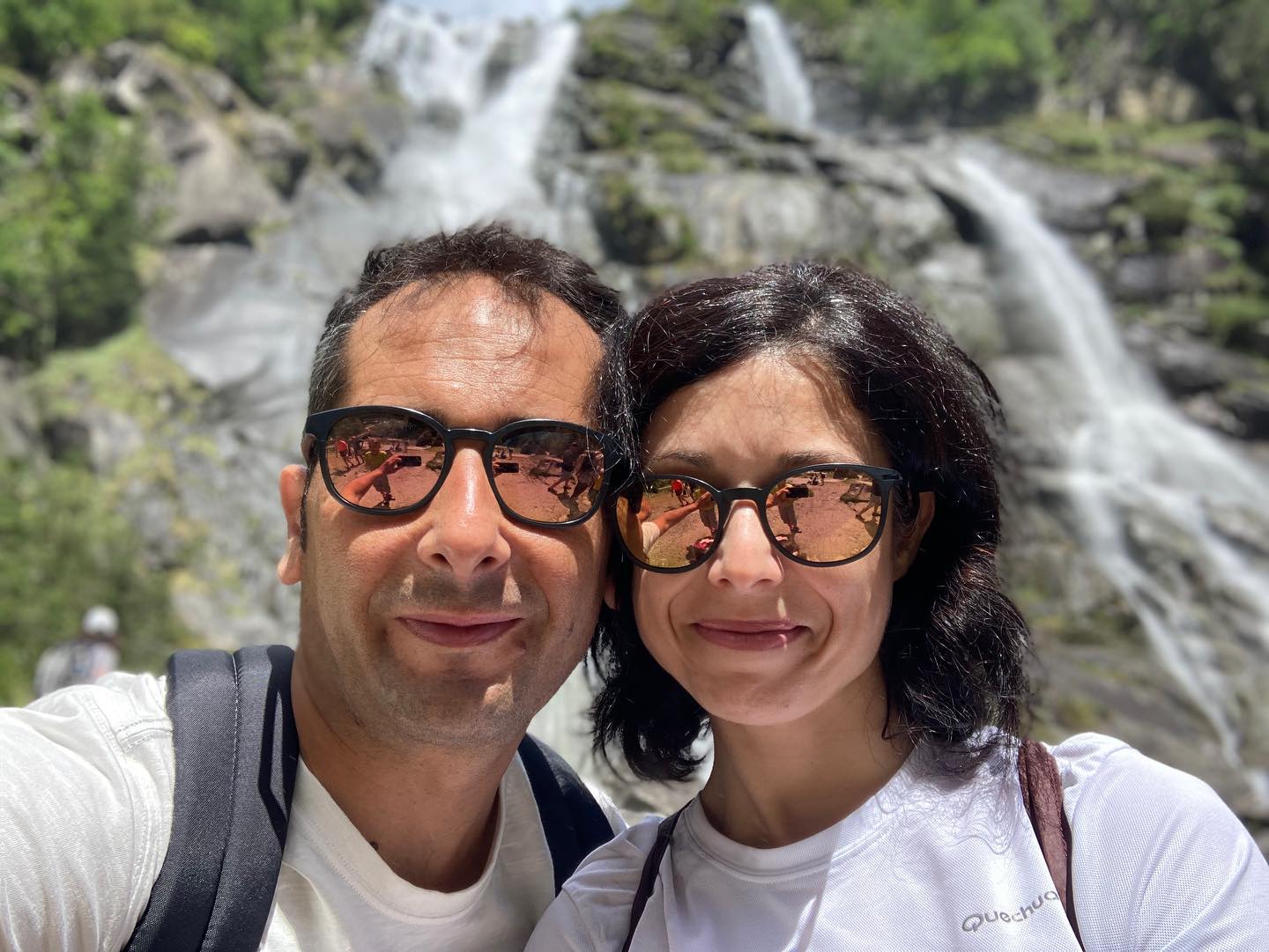 20 agosto 2022 - Carisolo (TN) - Cascate Nardis: Leotta Mario e Vitale Valentina. 
