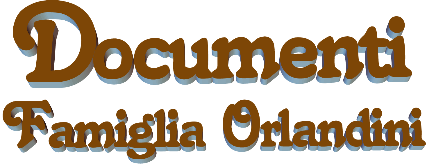 Documenti Famiglia Orlandini 