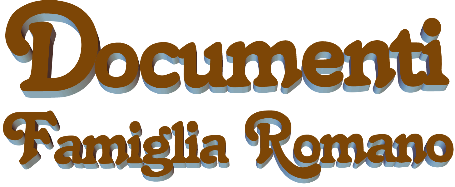 Documenti Famiglia Romano 